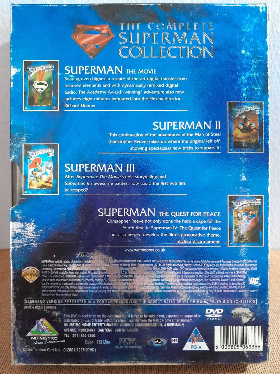 Superman - The Complete Superman Collection - Christopher Reeve (4xDVD)