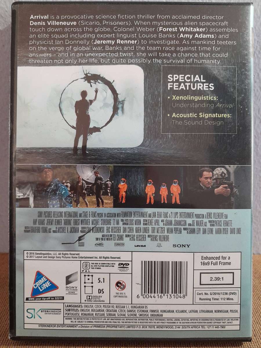 Arrival - Amy Adams (DVD)