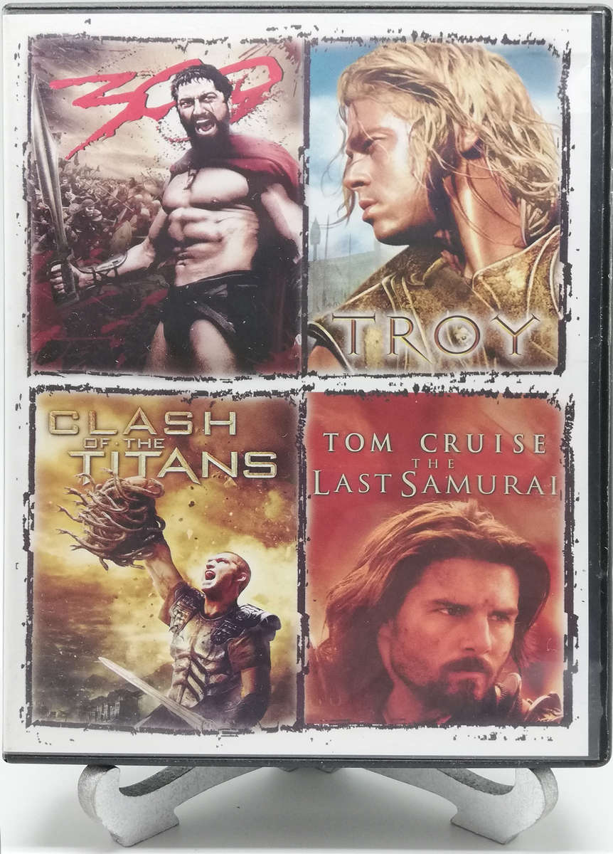 300 - Troy - Clash of the Titans - Last Samurai - 4 DVD Box set (DVD)