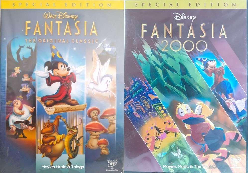 Fantasia - The Original Classic & Fantasia 2000 (DVD) New