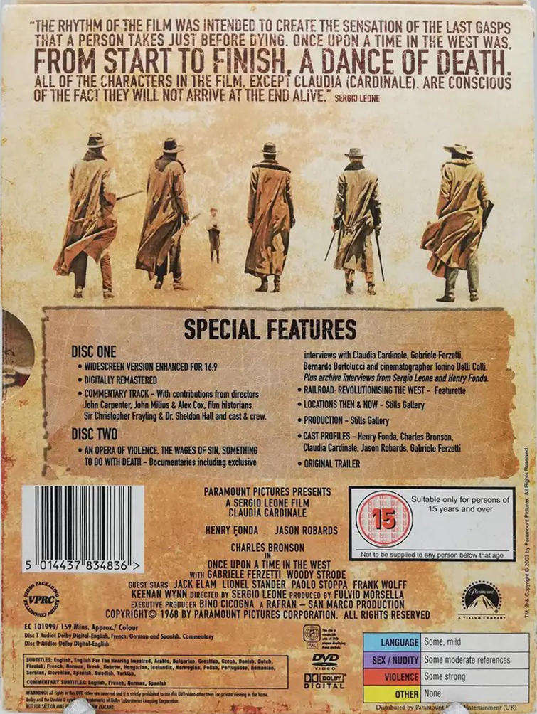 Once upon a time in the west - Henry Fonda & Charles Bronson - A Sergio Leone Film (2xDVD)
