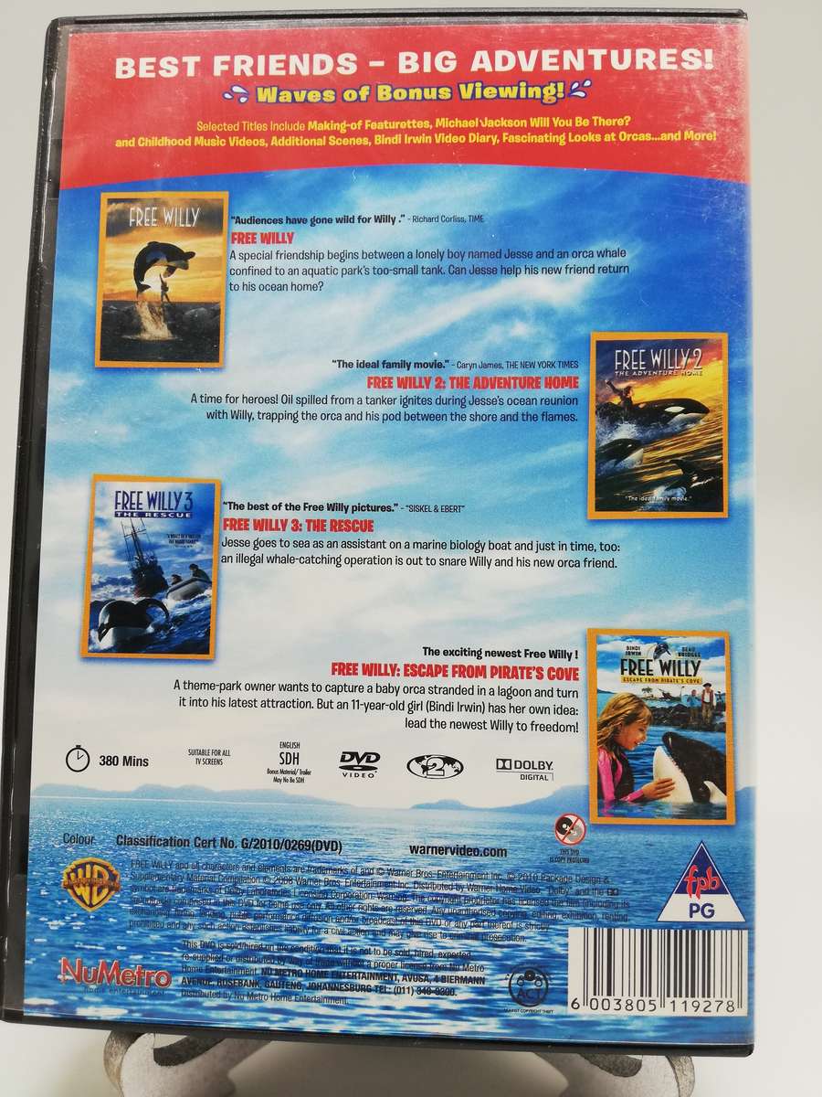 Free Willy Adventures - Four Movie Collection (DVD)