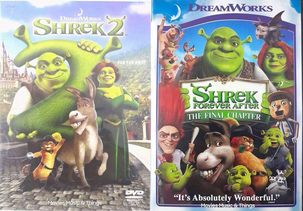 Shrek 2 & Shrek Forever After - Dreamworks (2xDVDs)