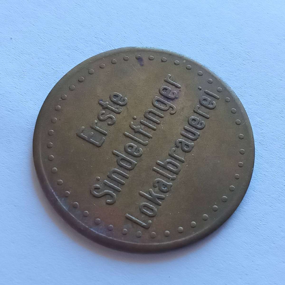 Vintage German beer token - good for 10 beers