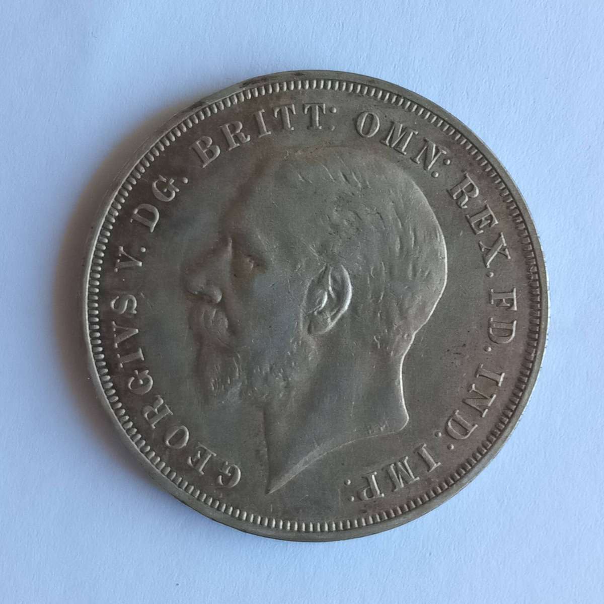 1935 Silver UK crown - 5 shillings - good condition