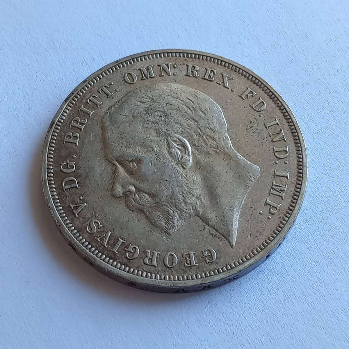 1935 Silver UK crown - 5 shillings - good condition