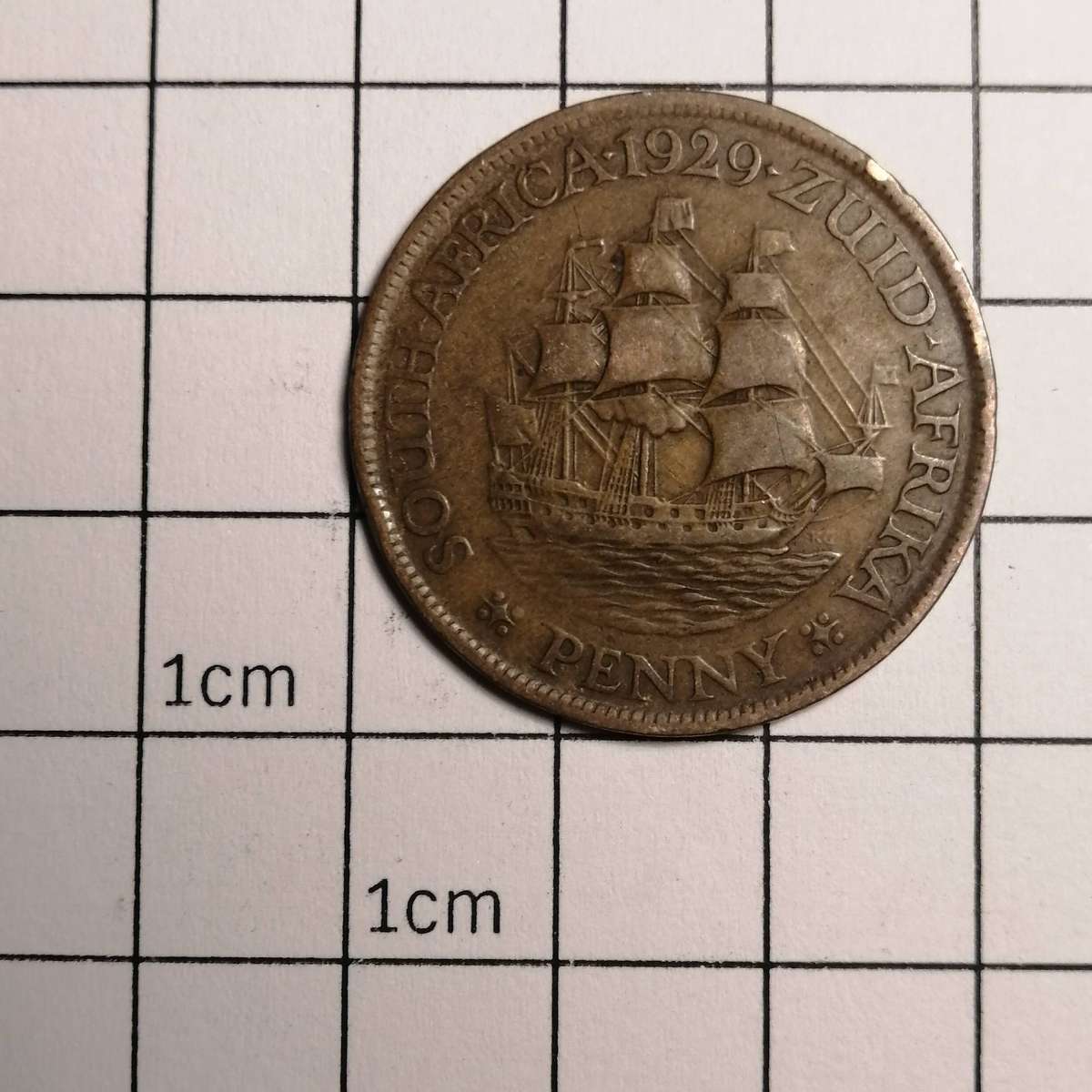 1929 South African 1 penny (Zuid Afrika) - Good condition