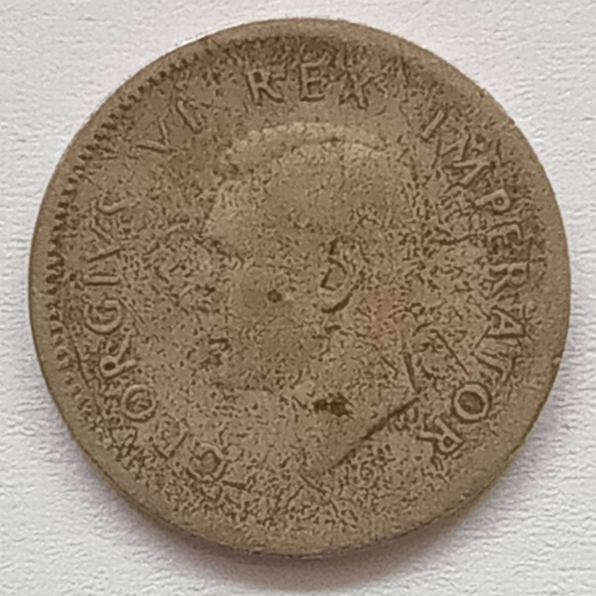 1941 South African silver 3d tickey - thick "41" in date