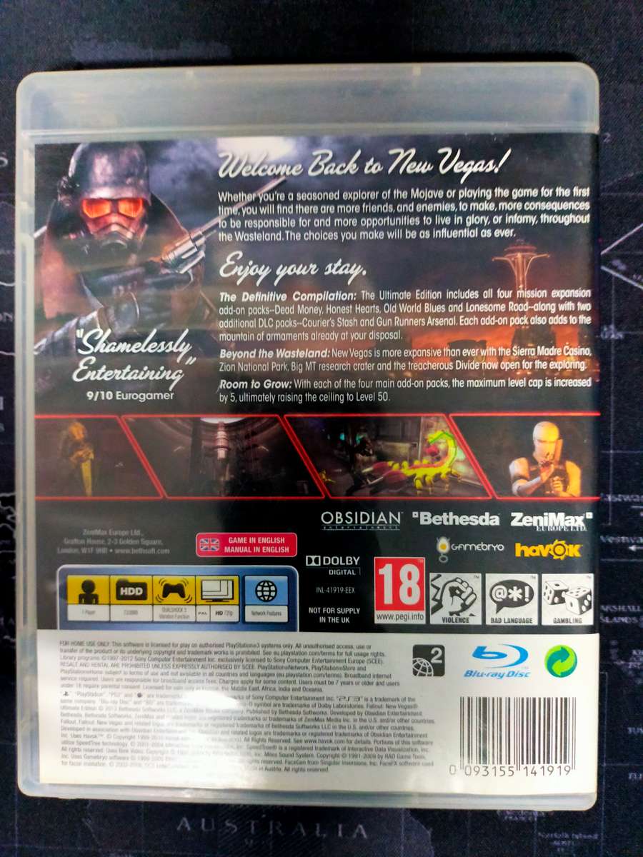 Fallout New Vegas Ultimate Edition PS3 / PlayStation 3