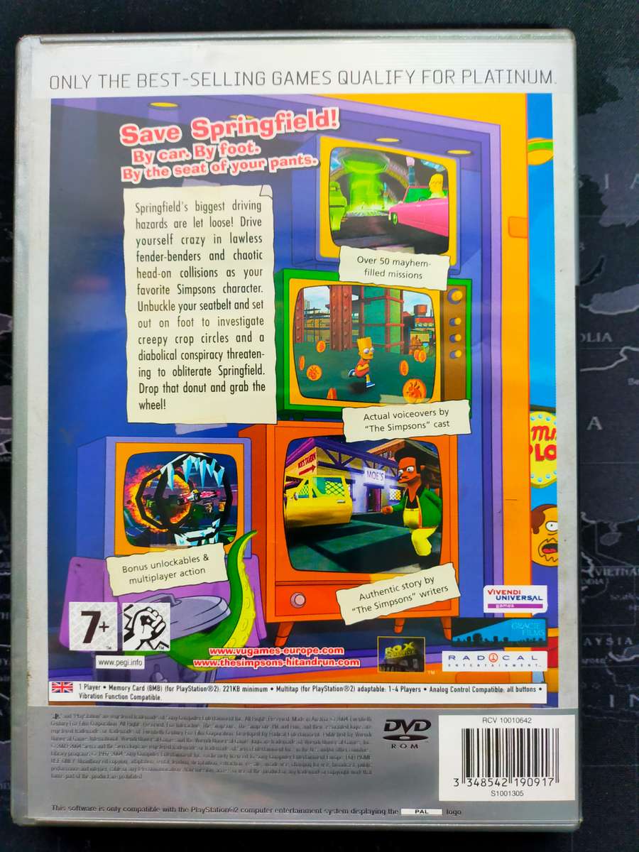The Simpsons Hit and Run - PS2 / PlayStation 2