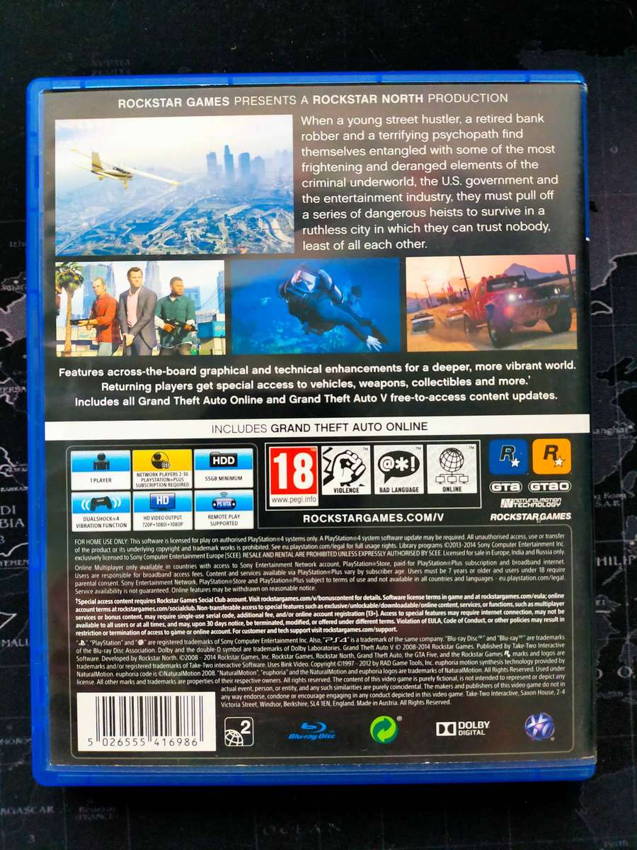 Grand Theft Auto 5 / GTA V - PS4 / PlayStation 4