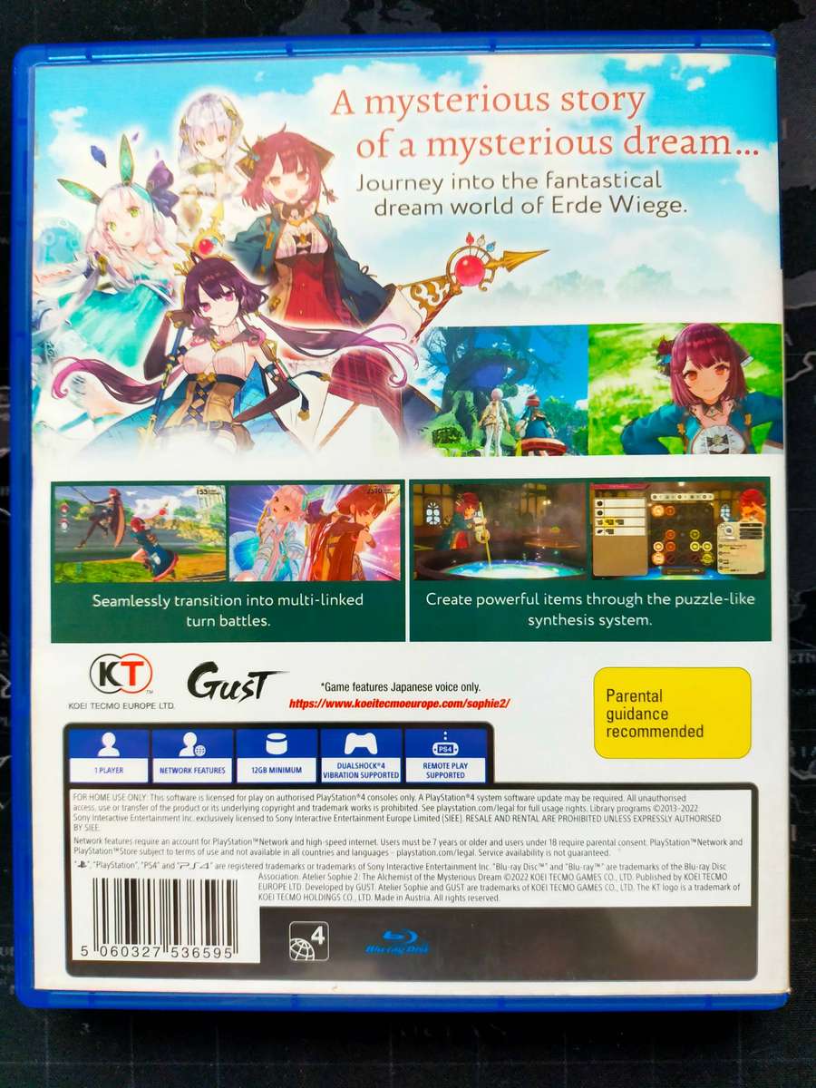 Atelier Sophie 2: The Alchemist of the Mysterious Dream - PS4 / PlayStation 4 (RARE)