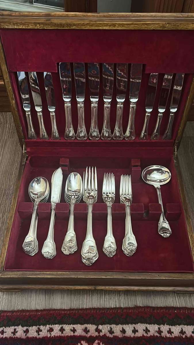 Christofle Silver Plated Flatware Set - urgent sale