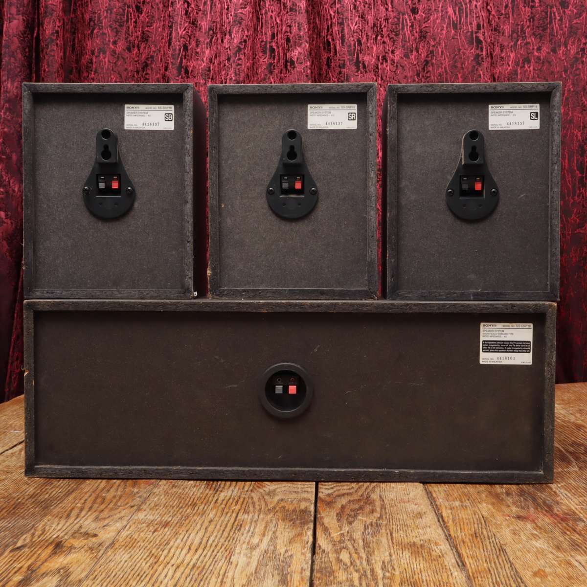 Sony Home Theatre Surround Sound System Speakers - Center Back Left Right