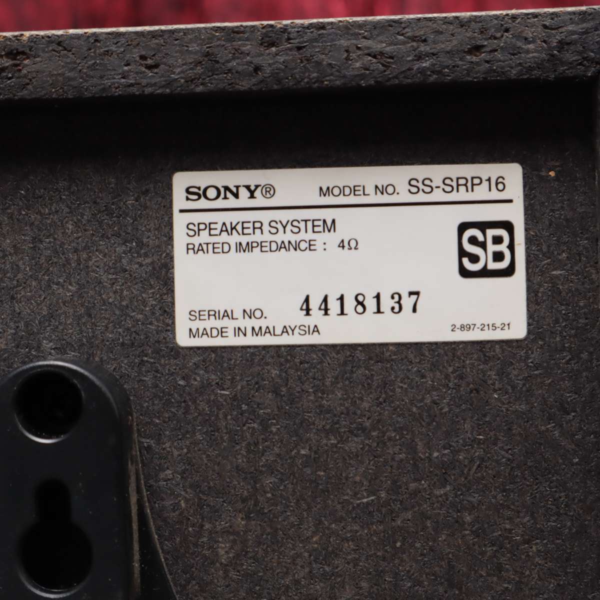 Sony Home Theatre Surround Sound System Speakers - Center Back Left Right