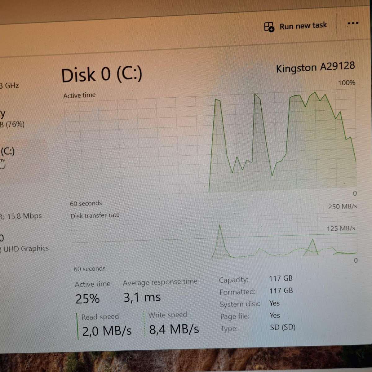 Acer Aspire A114-33-P8BS Quad Core Pentium(R) Silver N6000 1.1GHz 128GB SSD 4GB RAM