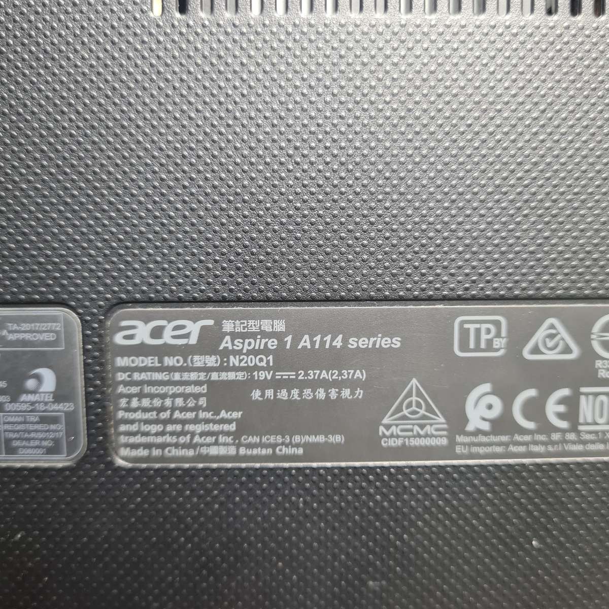 Acer Aspire A114-33-P8BS Quad Core Pentium(R) Silver N6000 1.1GHz 128GB SSD 4GB RAM