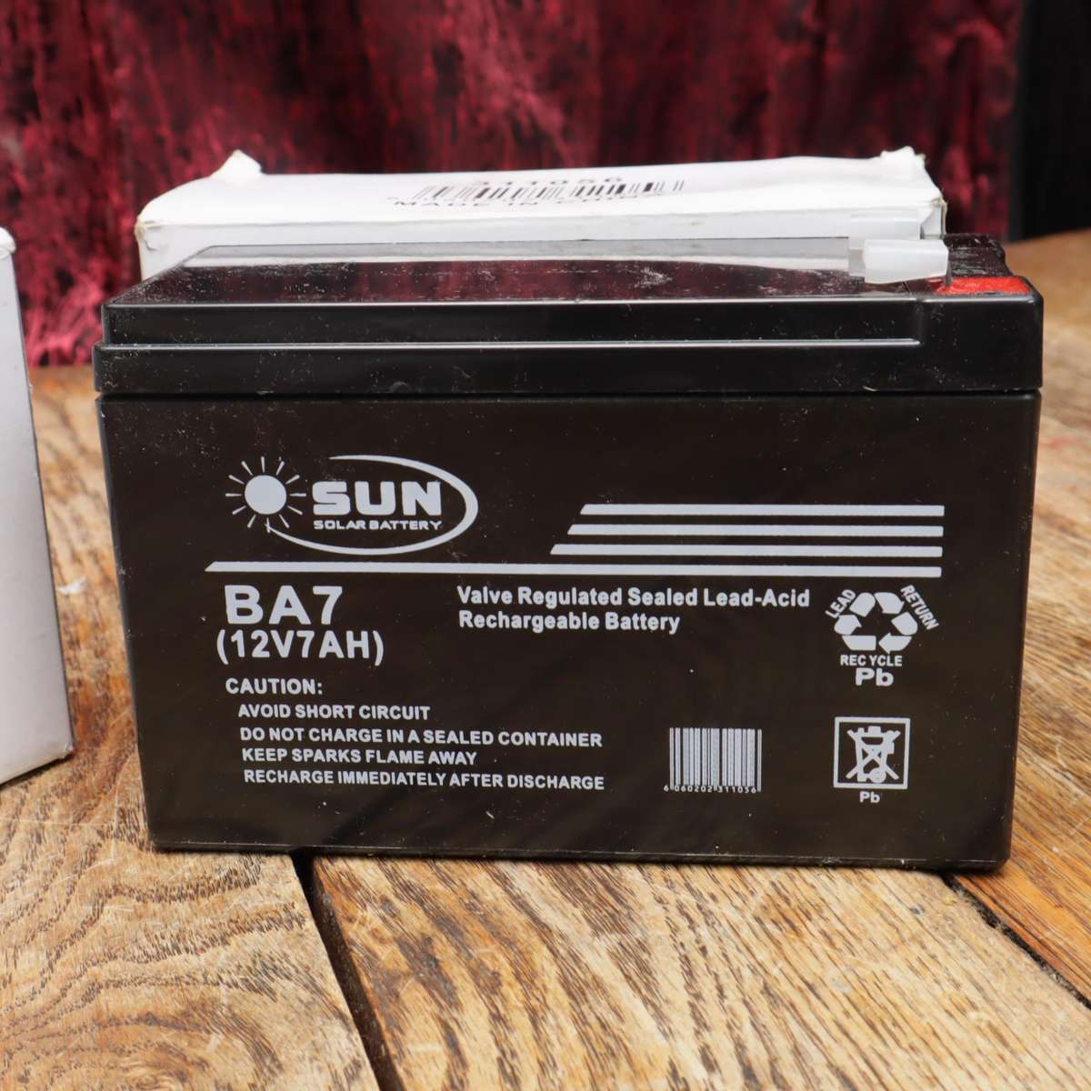 Sun BA7 Valve Regulated Sealed Lead-Acid 12V 7Ah