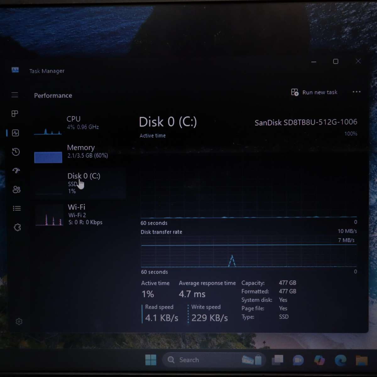 Asus Notebook X550CA Core i5 - 1.8GHz 500GB SSD 4GB RAM 15.6 Inches