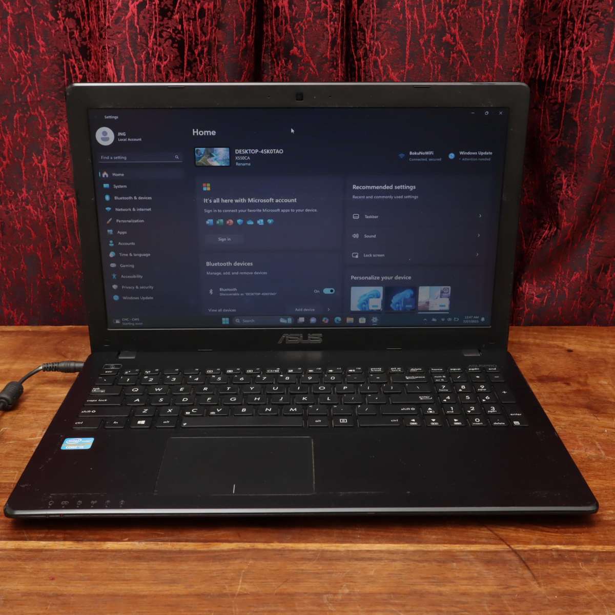 Asus Notebook X550CA Core i5 - 1.8GHz 500GB SSD 4GB RAM 15.6 Inches