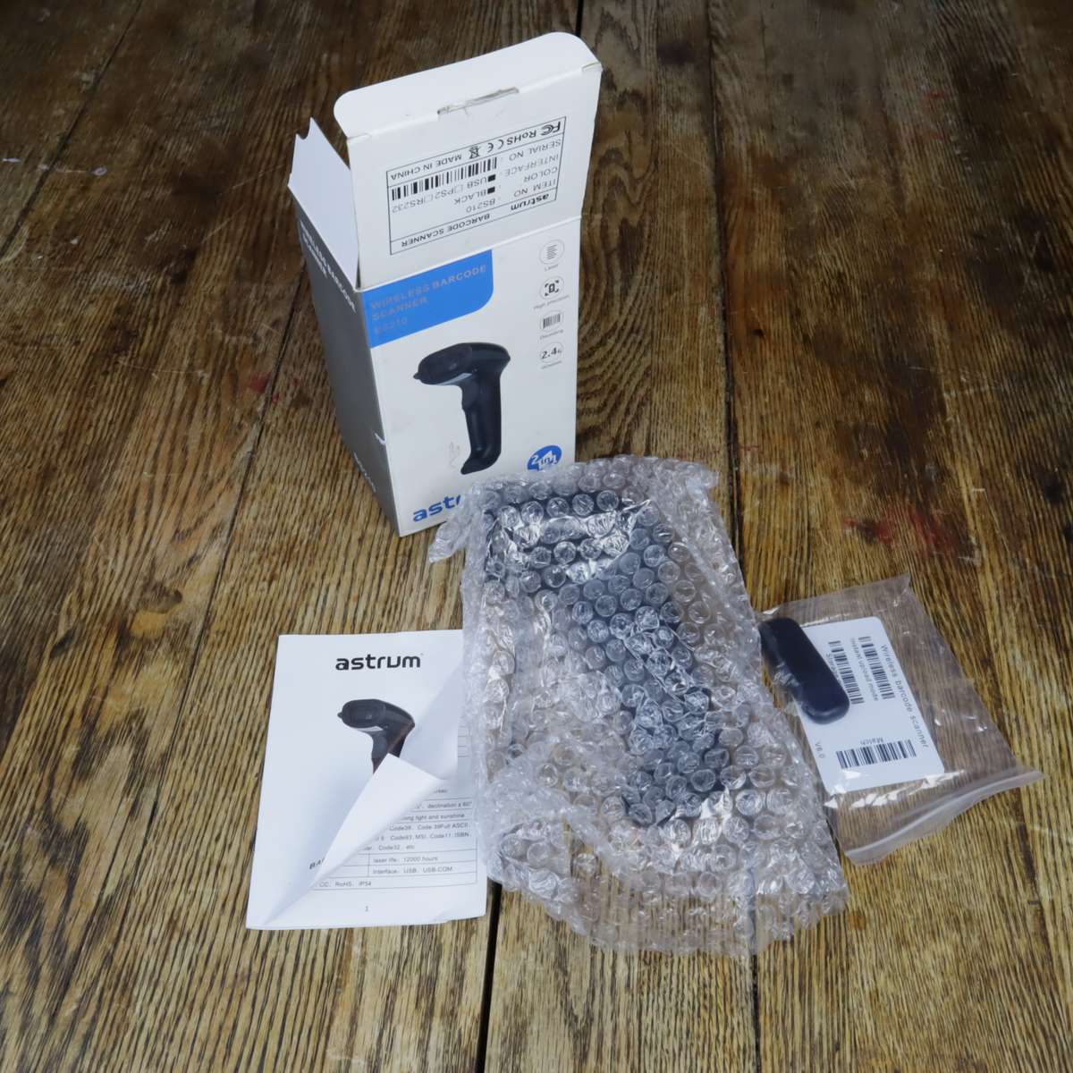 Astrum BS210 Wireless Laser Barcode Scanner - Pre-Owned (LIKE NEW)