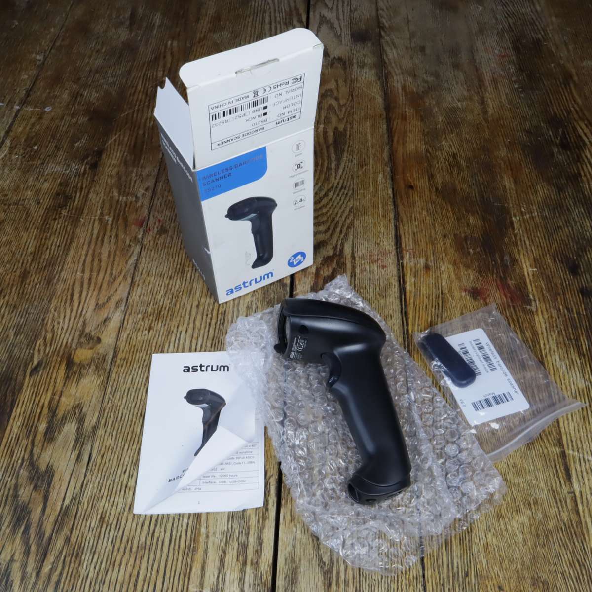 Astrum BS210 Wireless Laser Barcode Scanner - Pre-Owned (LIKE NEW)