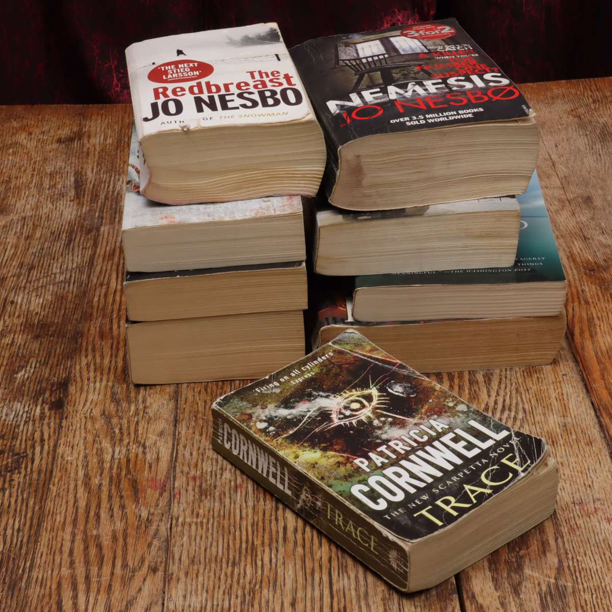 Assorted Fiction Novel Books - 9 Pcs