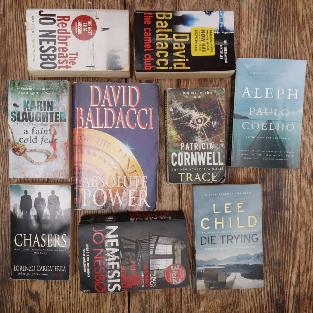 Assorted Fiction Novel Books - 9 Pcs