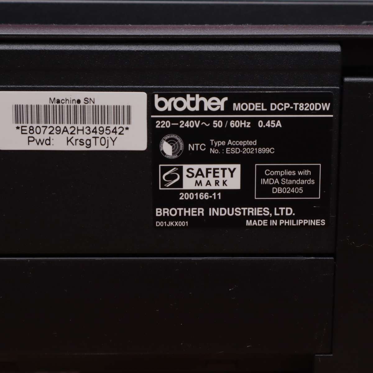 Brother DCP-T820DW Wireless A4 Ink Tank Printer