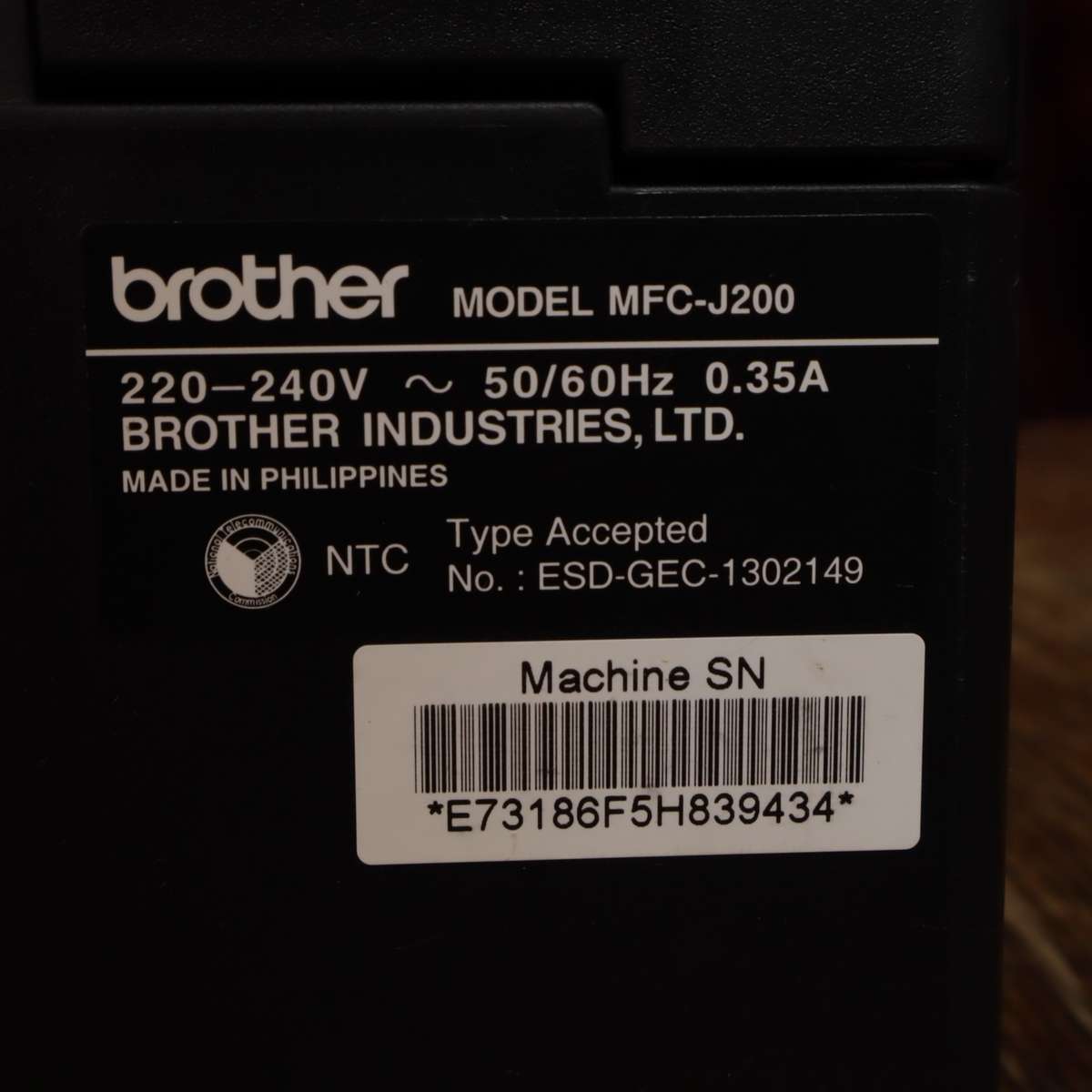 Brother MFC-J200 InkBenefit A4 Colour Inkjet Printer