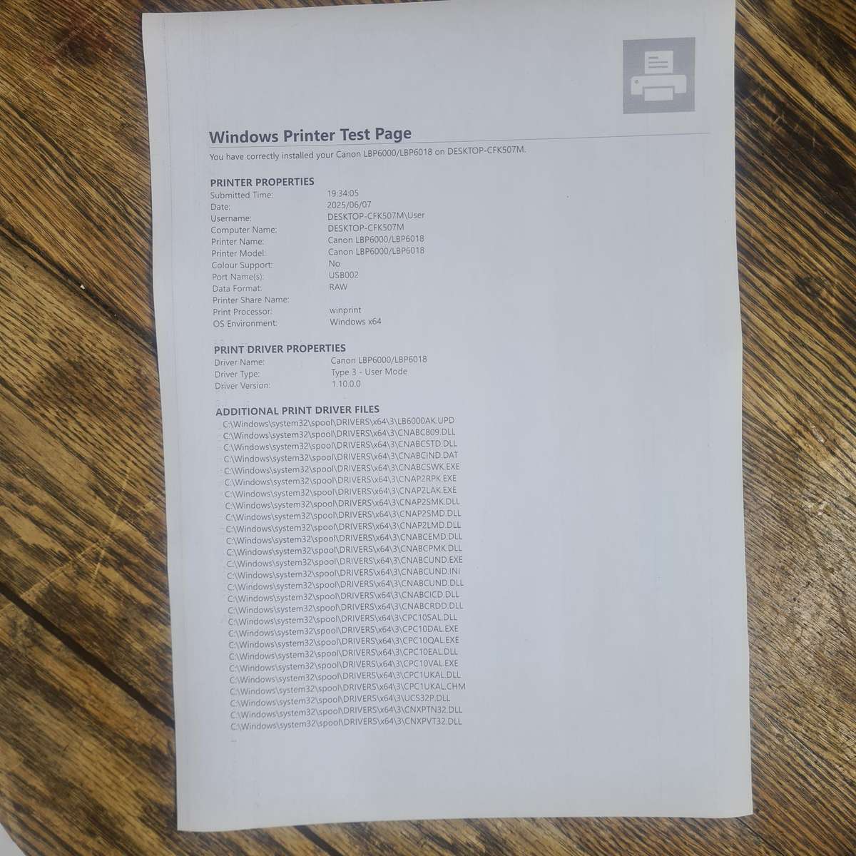 Canon i-SENSYS LBP6000 Portable Mono Laser Printer