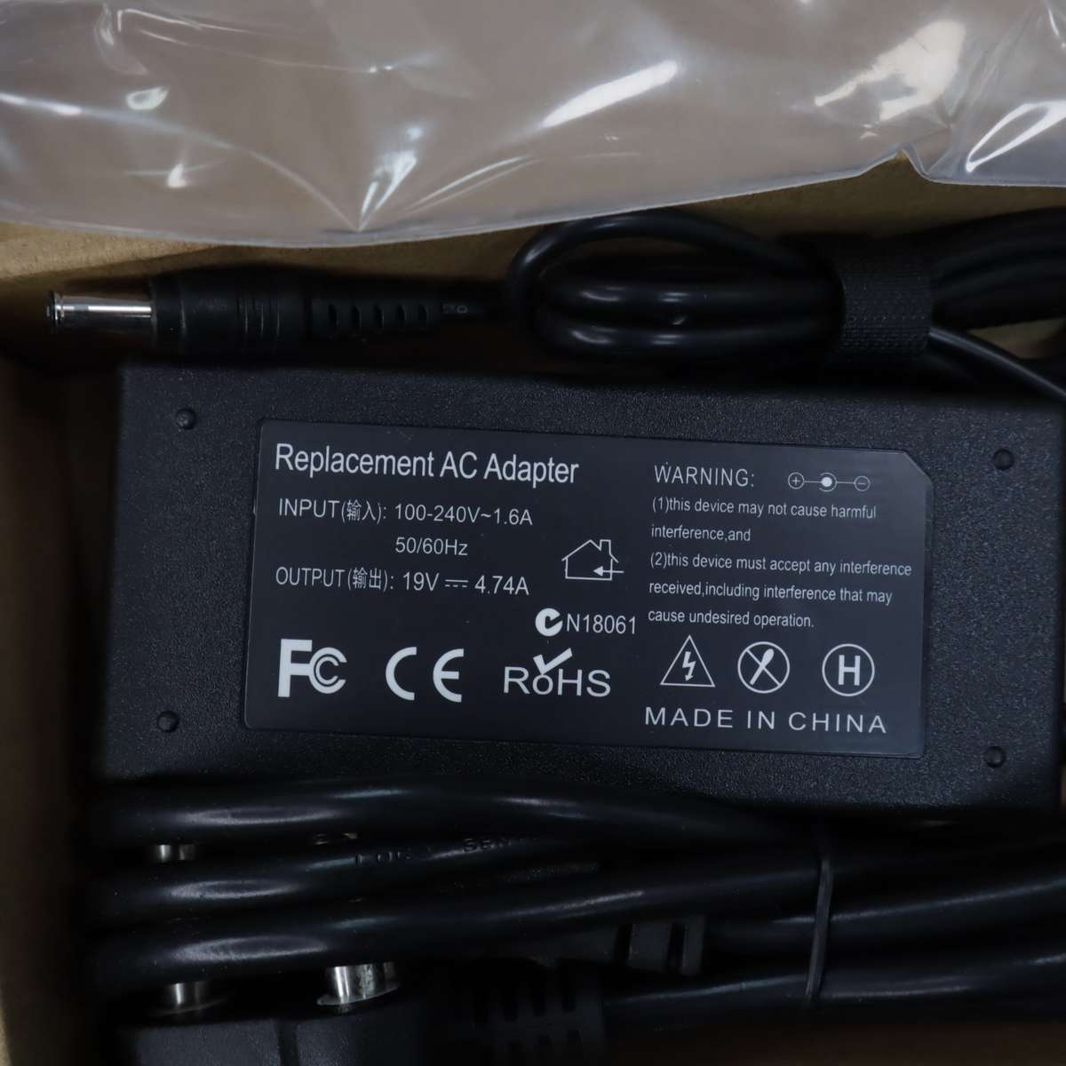 5 Pcs - Laptop Charger - Pin Size 5.5x3.0mm - 19V 4.74A 90W