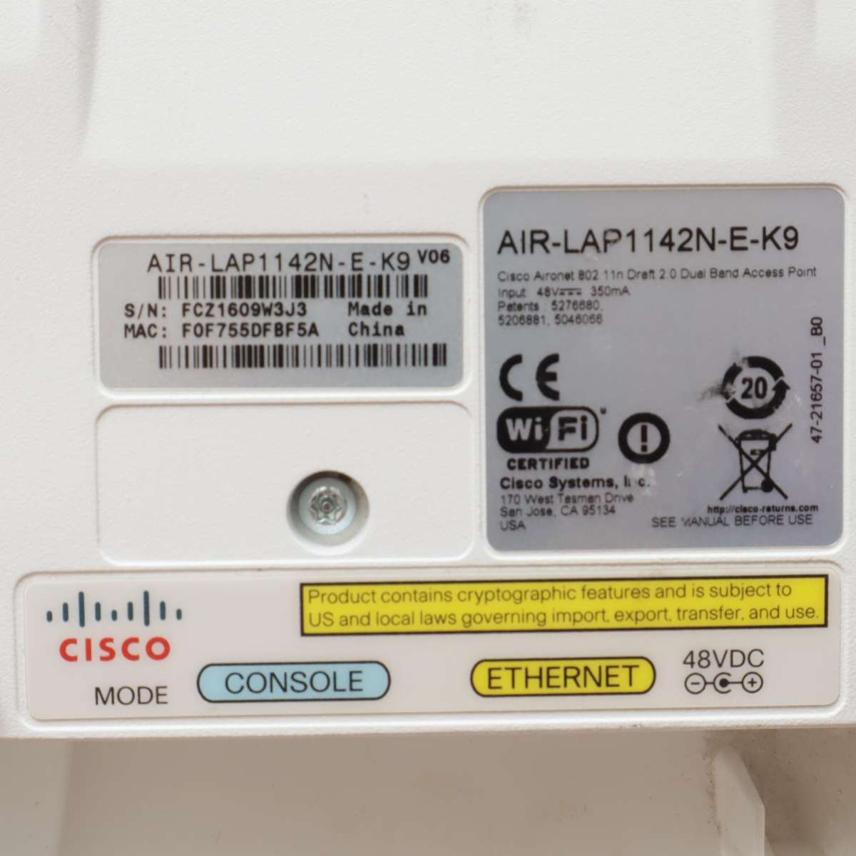 8Pcs - Cisco Aironet 1140 Series Access Point - AIR-LAP1142N-E-K9