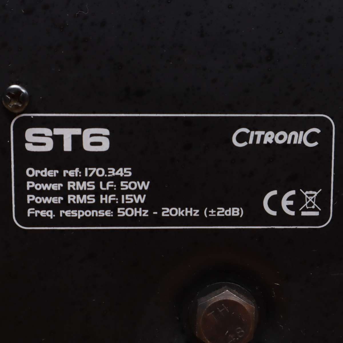 Citronic ST-6 Active Studio Monitors Speakers - Left & Right