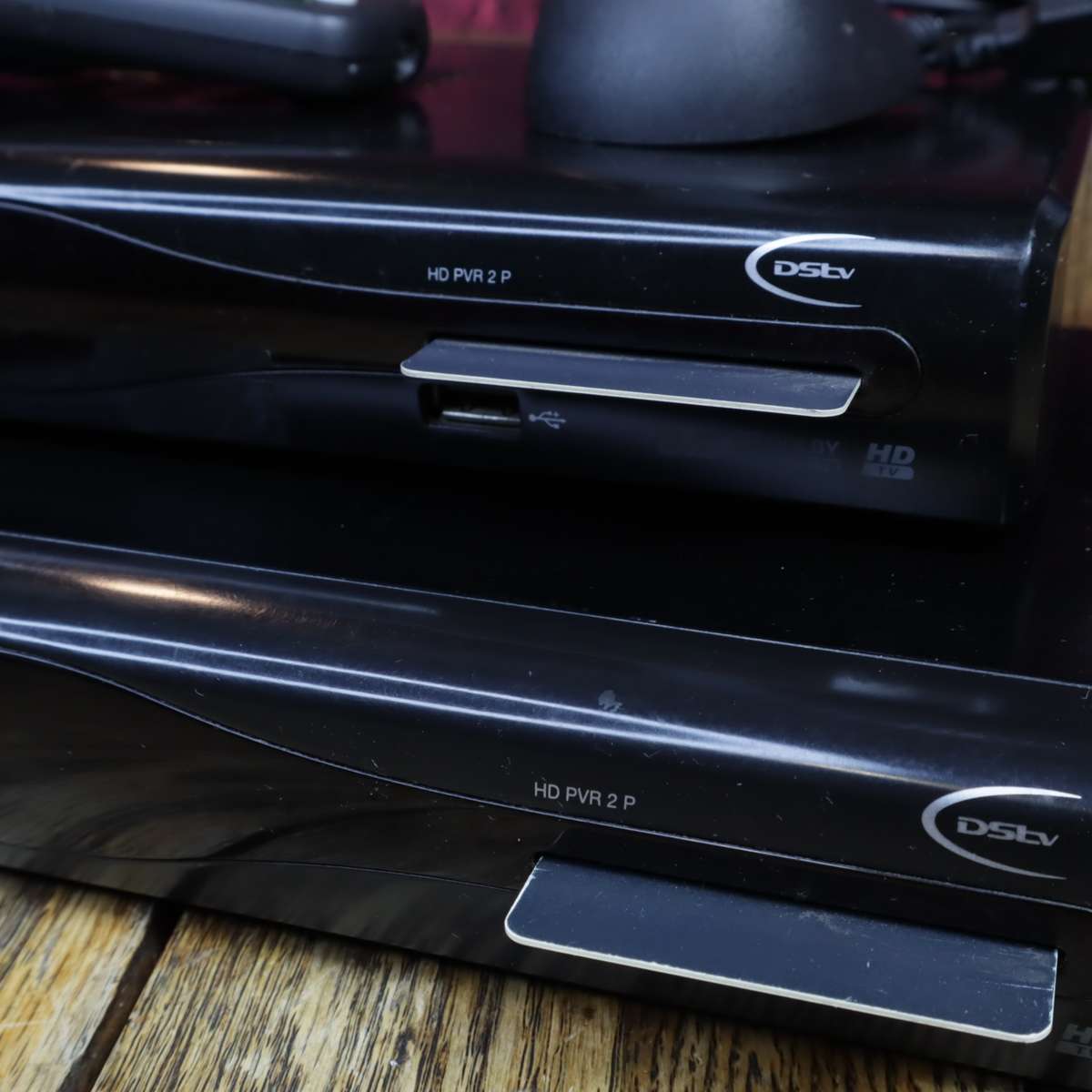 2Pcs DSTV HD PVR 2P  Decoder + Remote + WiFi Connector - Pre-Owned