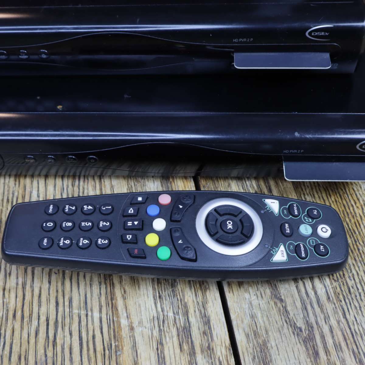 2Pcs DSTV HD PVR 2P  Decoder + Remote + WiFi Connector - Pre-Owned