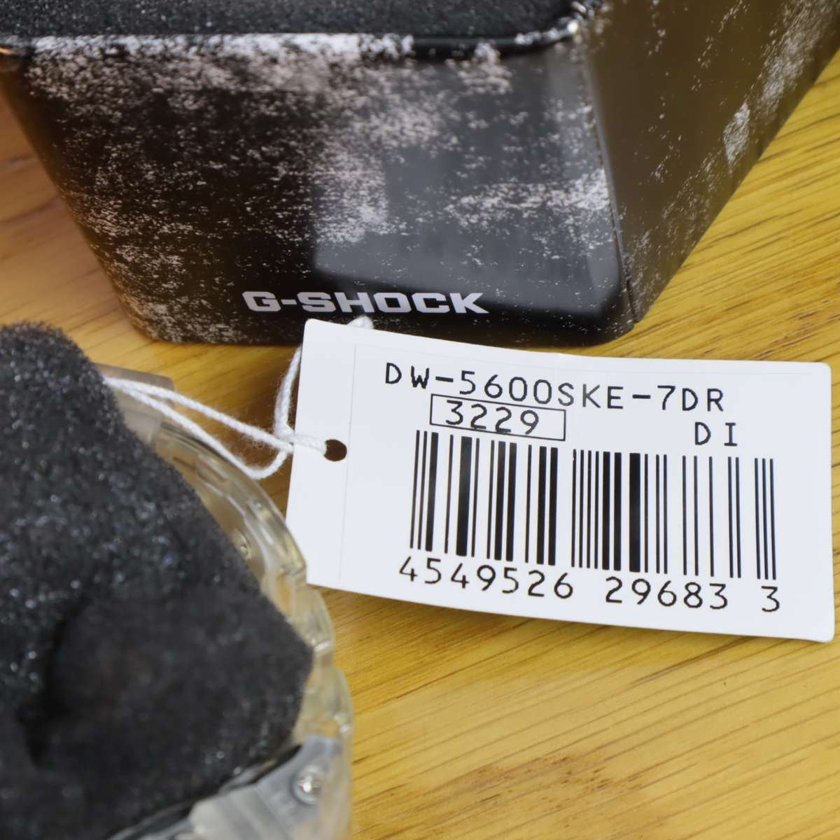 Casio G-Shock Semi-Transparent Skeleton Watch - DW-5600SKE-7DR