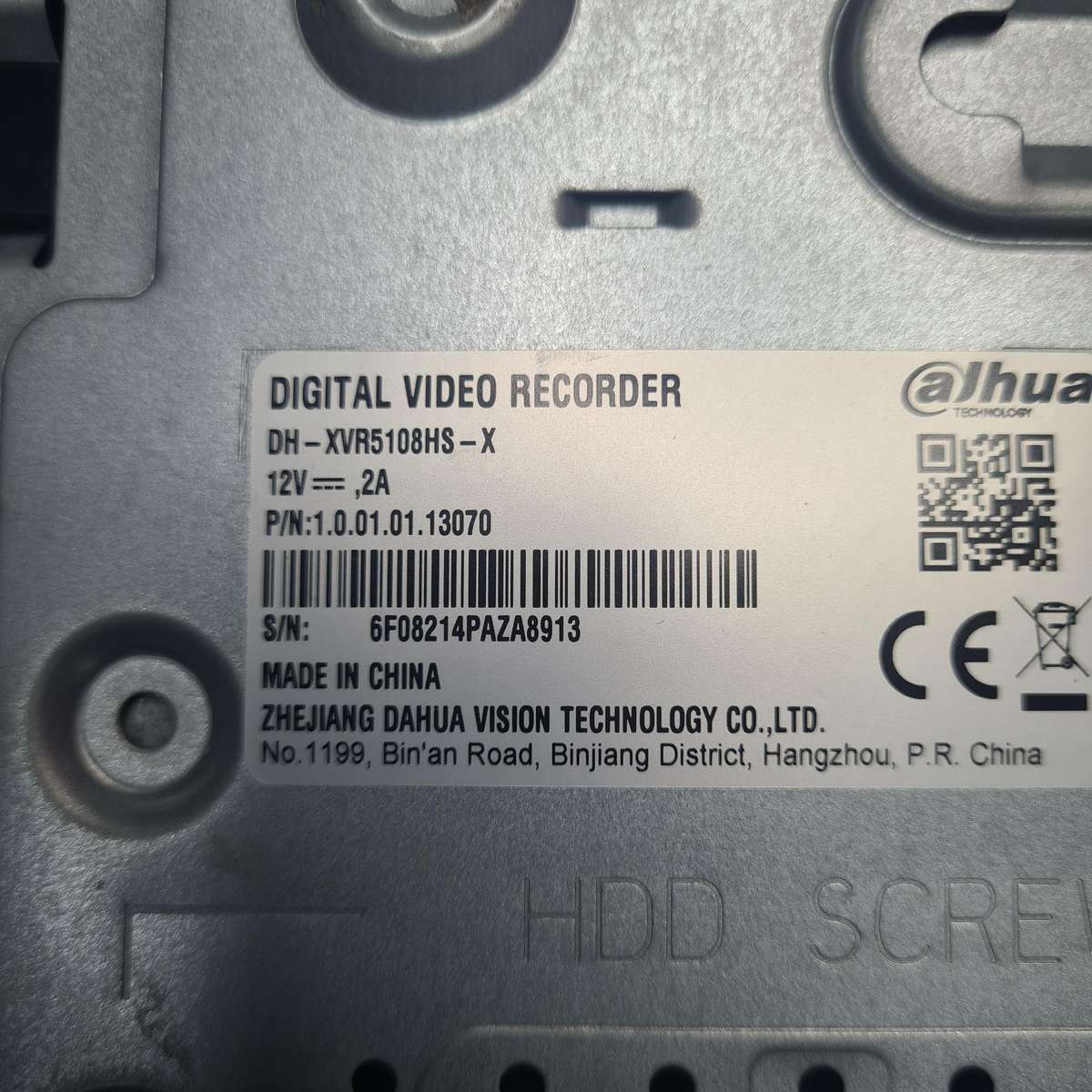 Dahua DH-XVR5108HS-X 8-Channel 1080p DVR