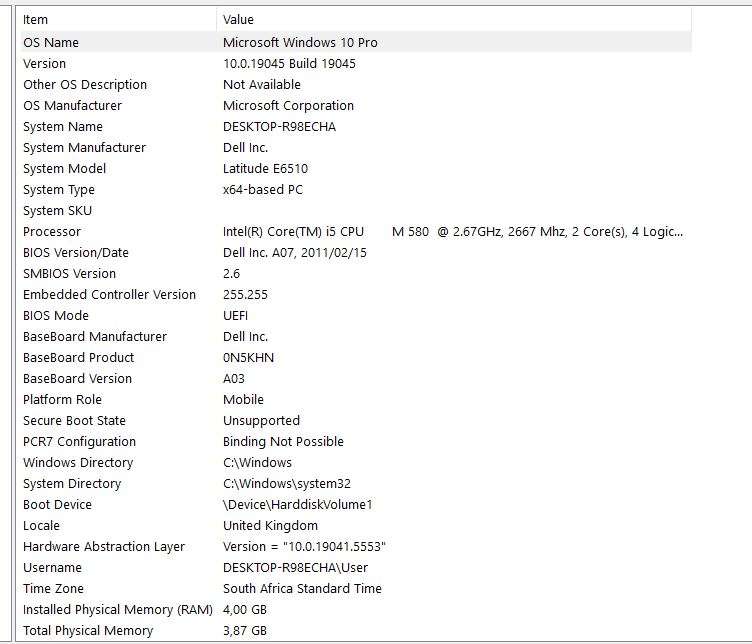 Dell Latitude E6510 2.67GHz Core i5 500GB HDD 4GB RAM Nvidia