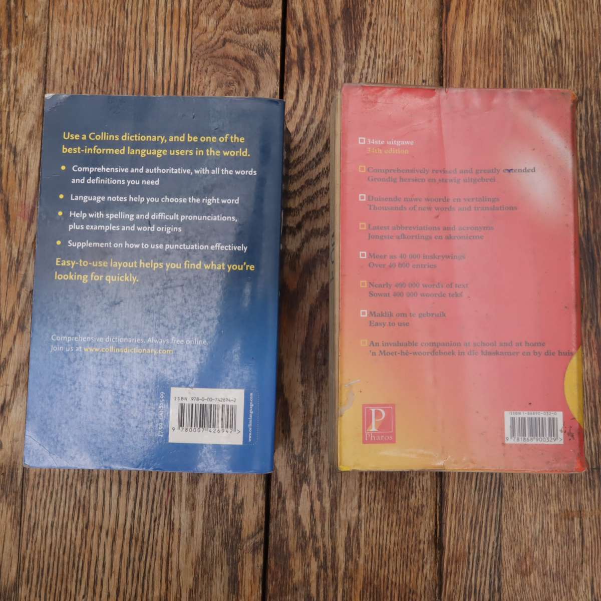 Collins English and Afrikaans-English Dictionaries