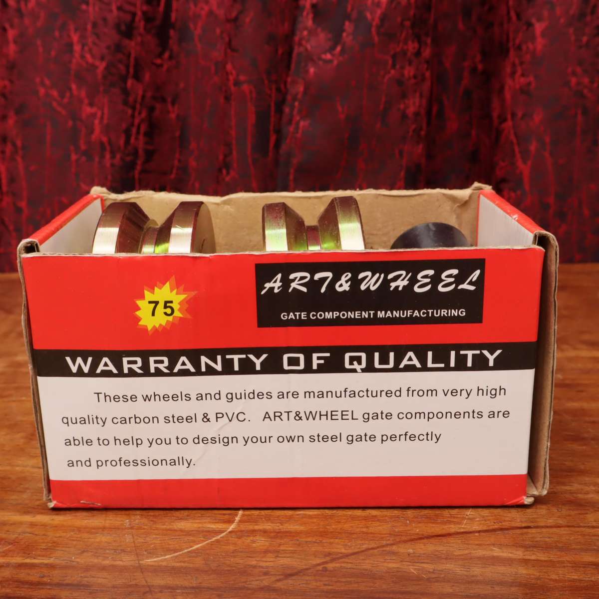 2 Pcs 80MM Gate Wheel Set - 800Kg Load