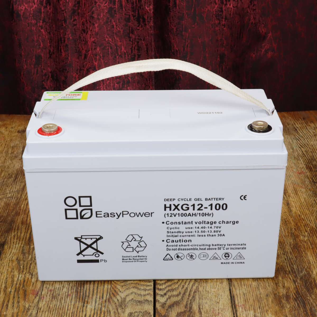 Easy Power Deep Cycle Gel Battery 100Ah 12v - HXG12-100