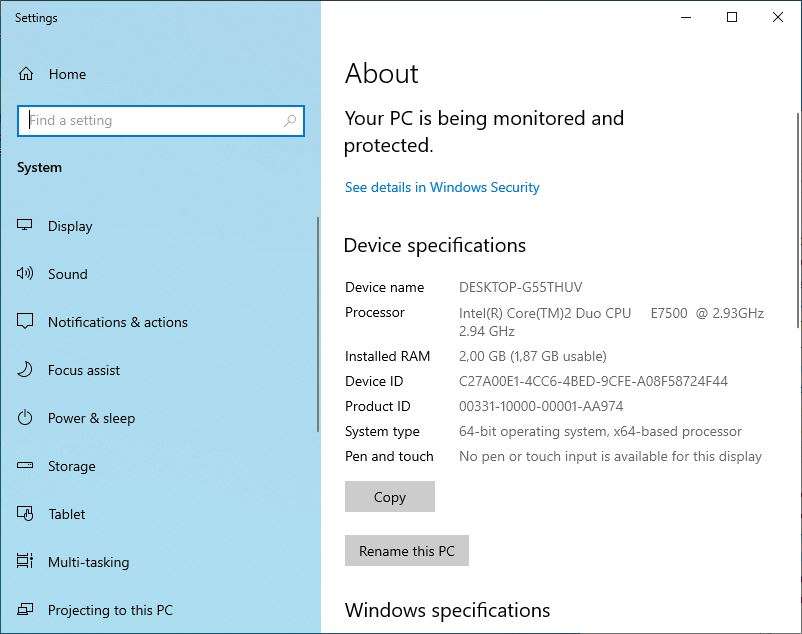 HP Compaq 500BMT Desktop PC | Intel(R) Core(TM)2 Duo E7500 | 2.93GHz | 2GB DDR3 RAM | 500GB HDD