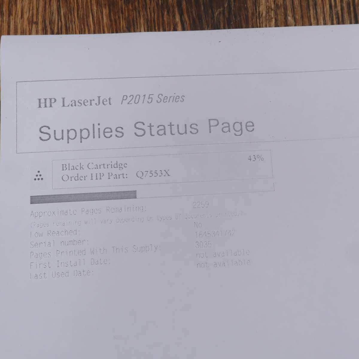 HP LaserJet P2015dn Mono A4 Laser Printer