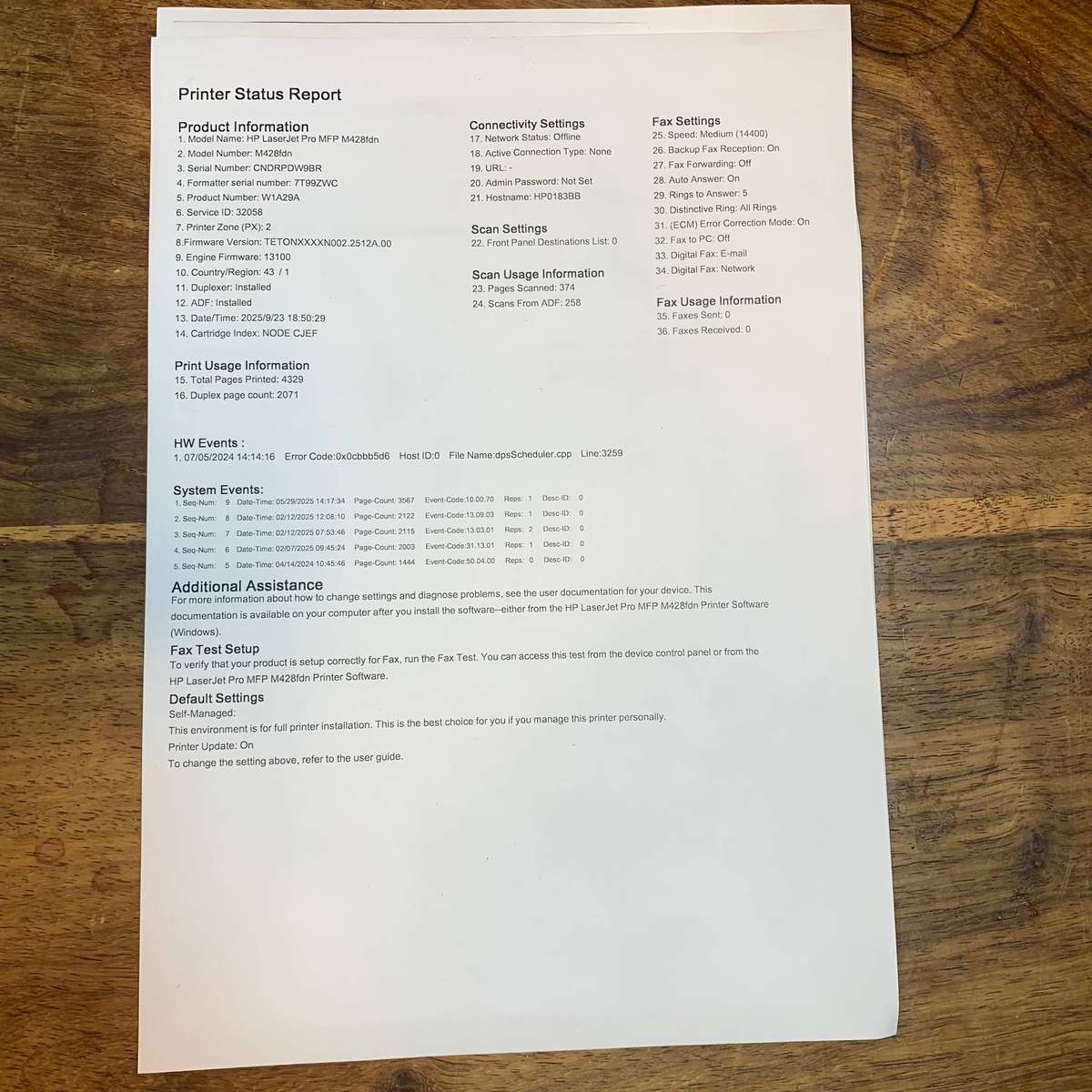 HP LaserJet Pro MFP M428fdn A4 Mono All-In-One Laser Printer - W1A29A