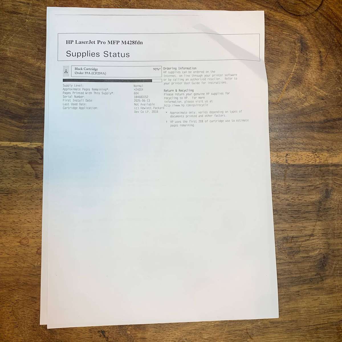 HP LaserJet Pro MFP M428fdn A4 Mono All-In-One Laser Printer - W1A29A