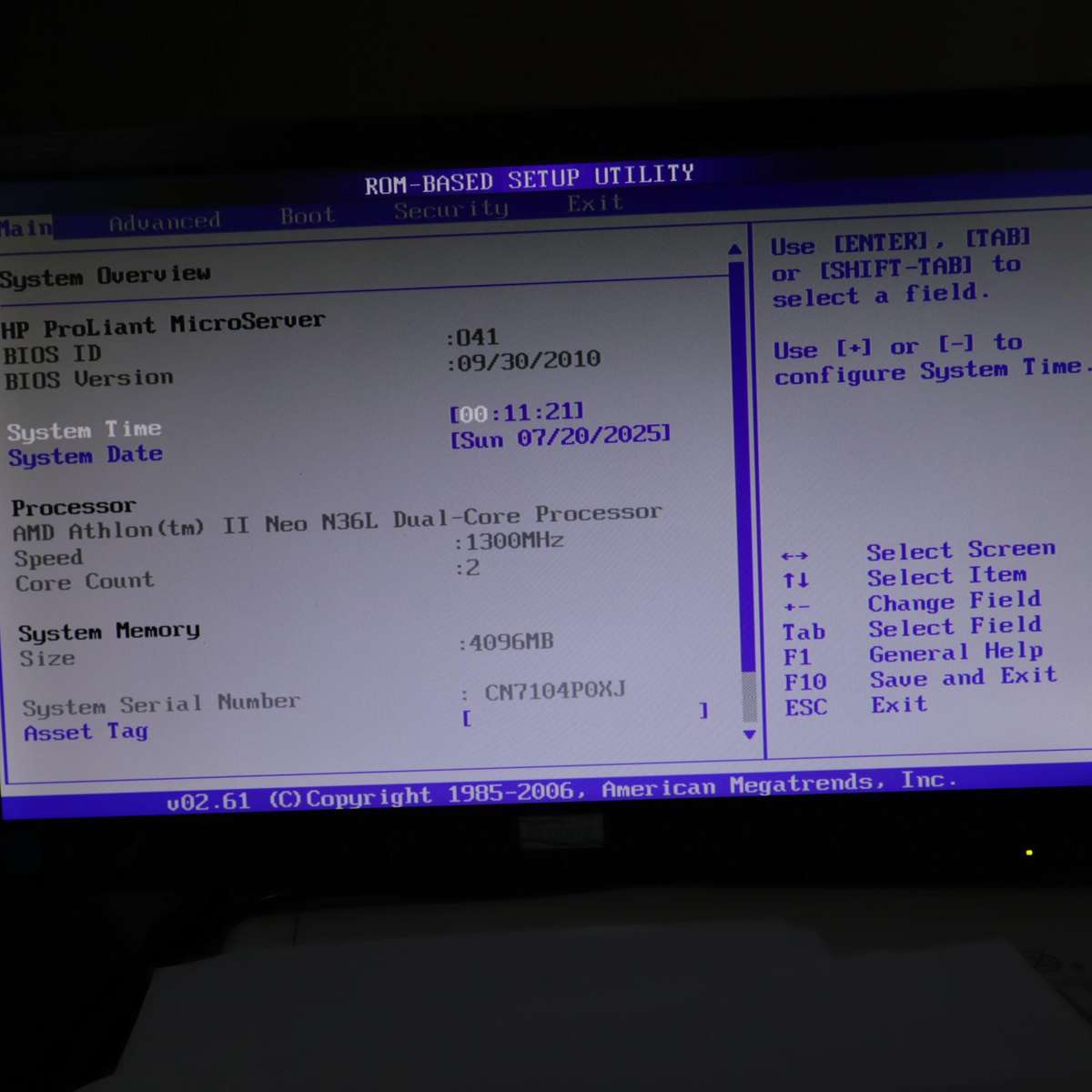 HP ProLiant MicroServer 1.3GHz 4GB RAM AMD Athlon II Neo N36L