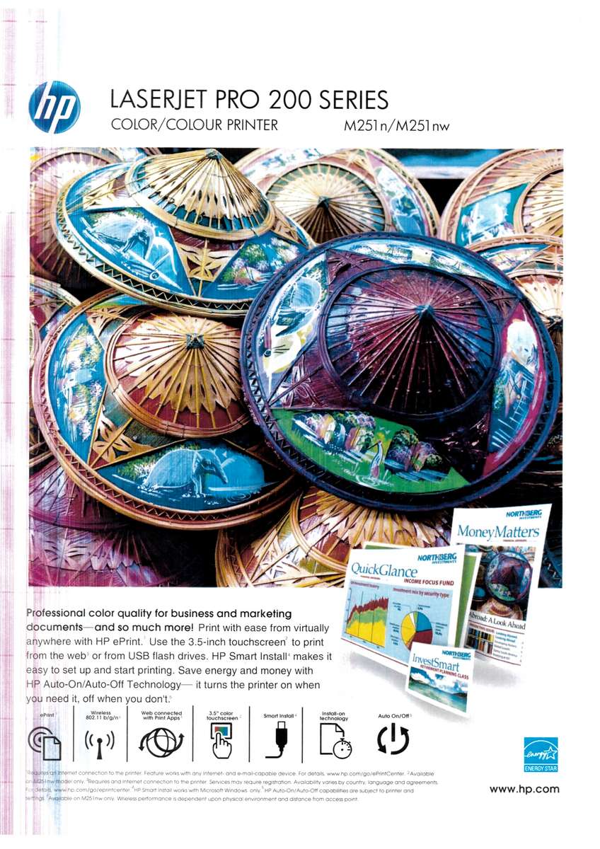 HP Laserjet Pro 200 Color M251nw Colour A4  Laser Printer - Pre-Owned