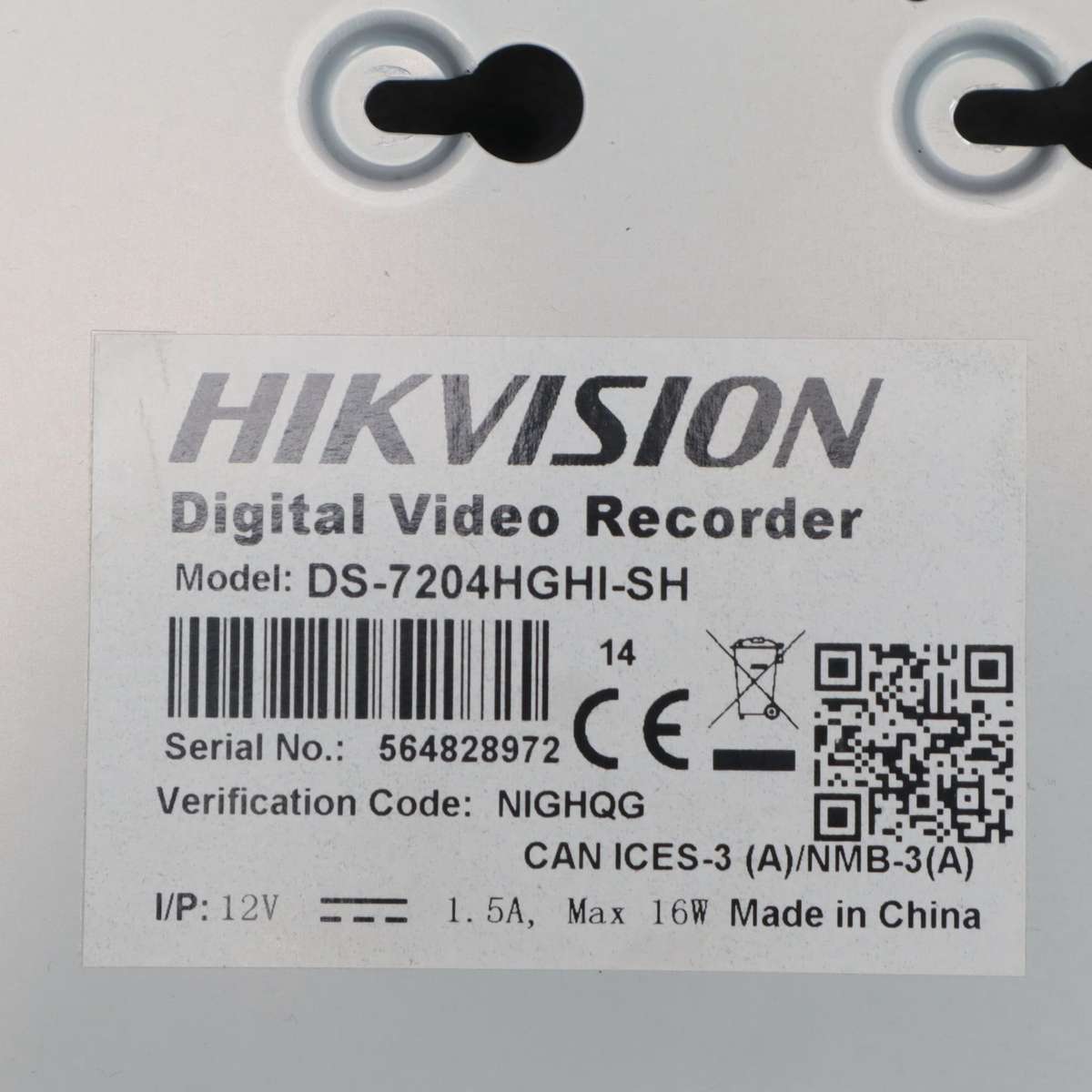 Hi-Look 16-Ch DVR-116G-F1 & Hikvision 4-Ch DS-7204HGHI-SH DVR