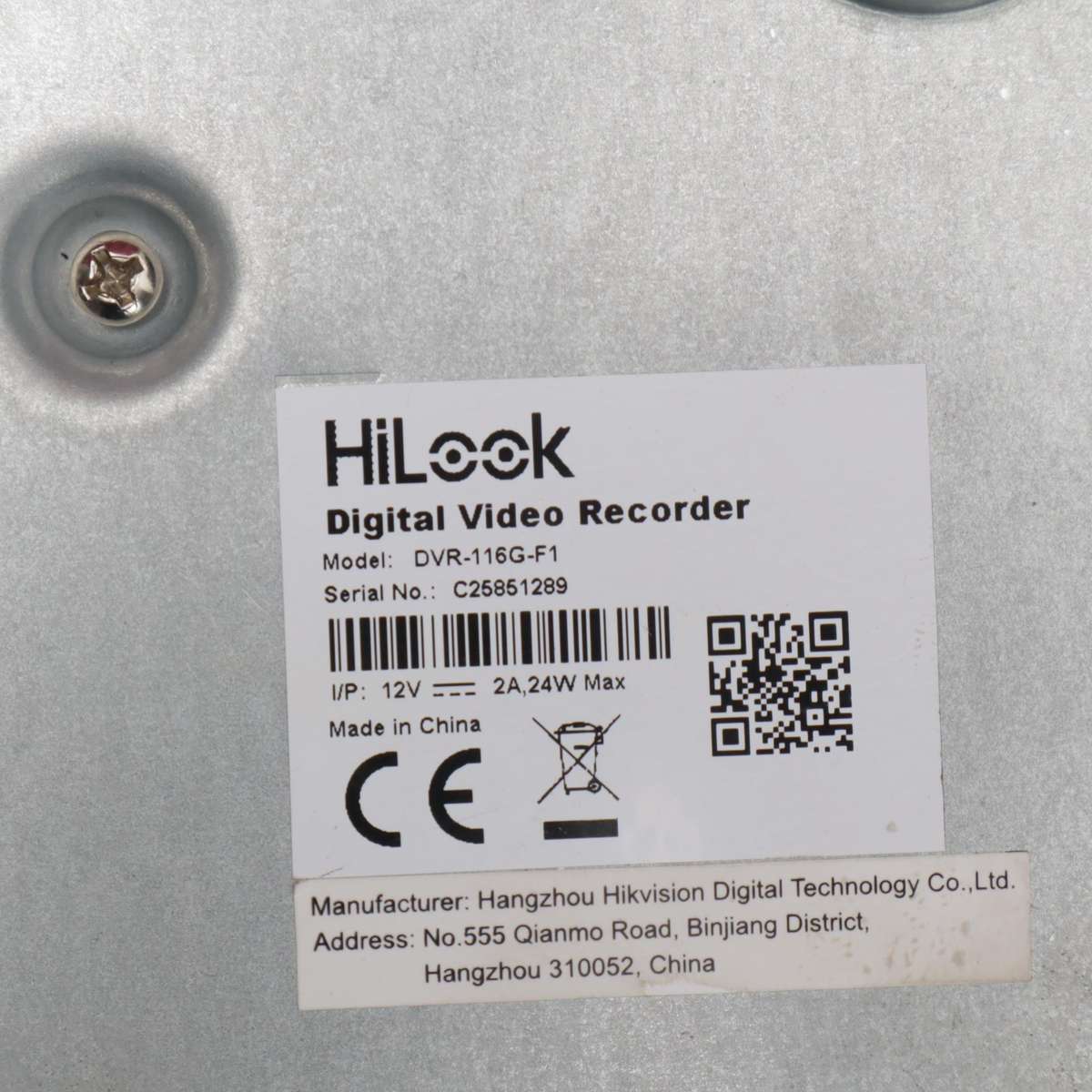 Hi-Look 16-Ch DVR-116G-F1 & Hikvision 4-Ch DS-7204HGHI-SH DVR